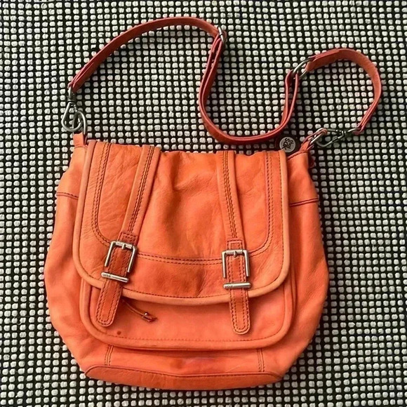The Sak Handbags - The Sak 100% Leather Shoulder Bag - Tangerine orange color